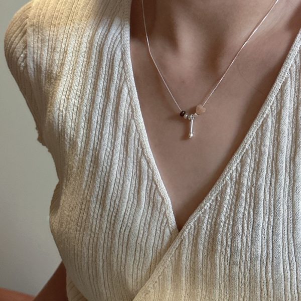 Wholesale 925 Sterling Silver Love Drop Necklace - Image 5