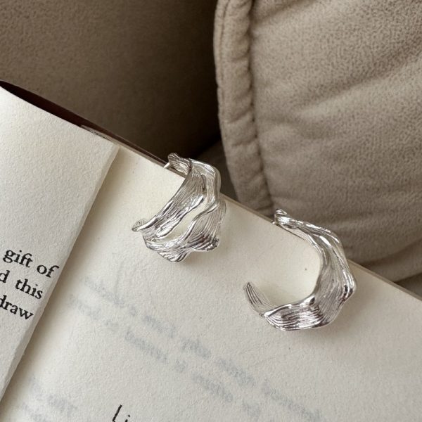 Wholesale 925 Sterling Silver Irregular Earrings