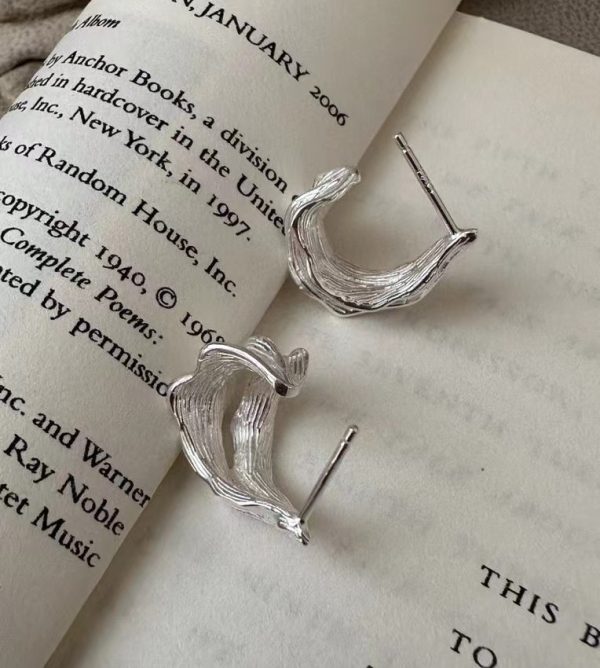 Wholesale 925 Sterling Silver Irregular Earrings - Image 3