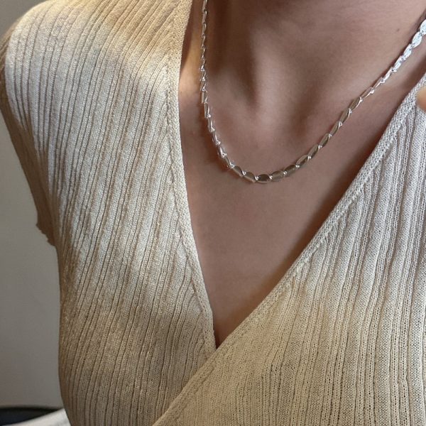 Wholesale 925 Sterling Silver Fish Scale Necklace & Bracelet - Image 6