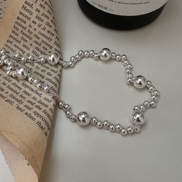 Wholesale 925 Sterling Silver Bead Necklace & Bracelet - Image 2