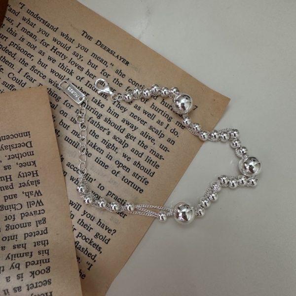 Wholesale 925 Sterling Silver Bead Necklace & Bracelet - Image 3