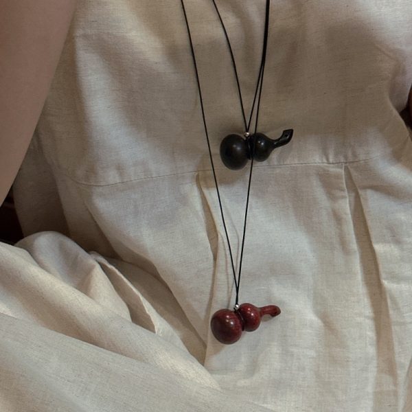 Wholesale 925 Sterling Silver Rosewood Gourd Necklace - Image 6