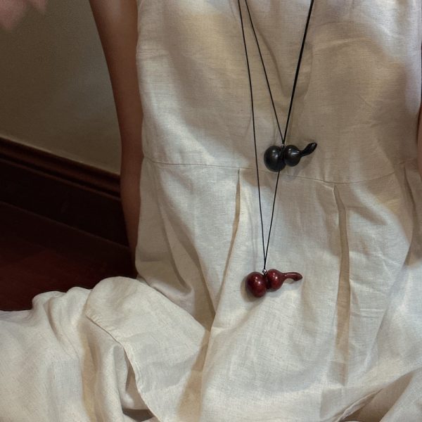 Wholesale 925 Sterling Silver Rosewood Gourd Necklace - Image 7