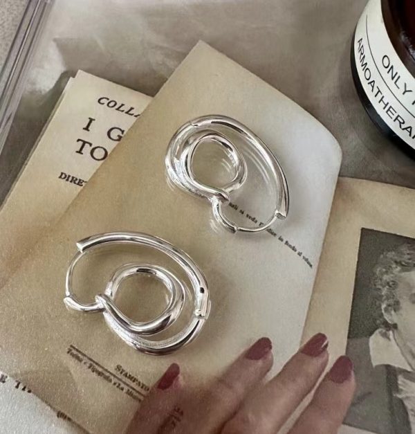 Wholesale 925 Sterling Silver Irregular Earrings - Image 3