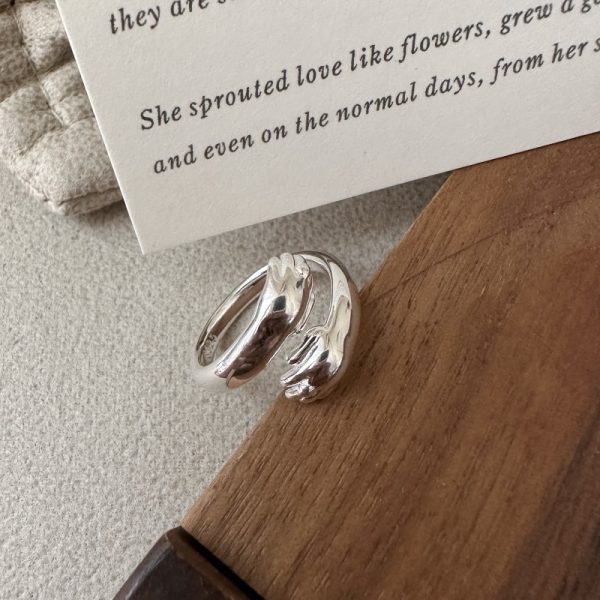 Wholesale 925 Sterling Silver Warm Hug Ring - Image 2