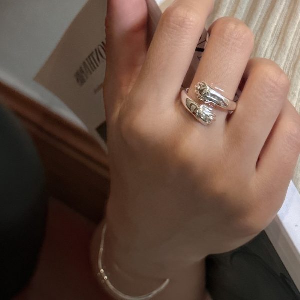 Wholesale 925 Sterling Silver Warm Hug Ring - Image 6