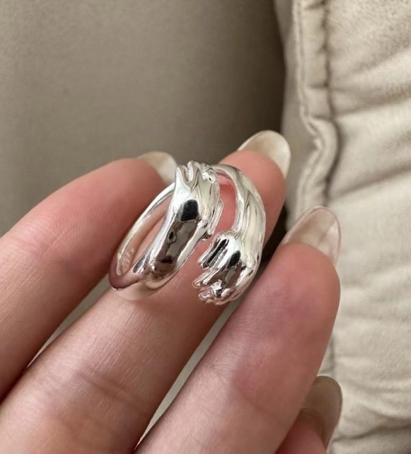 Wholesale 925 Sterling Silver Warm Hug Ring - Image 3
