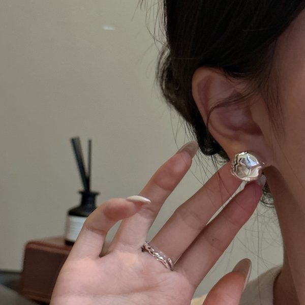 Wholesale 925 Sterling Silver Irregular Earrings - Image 6