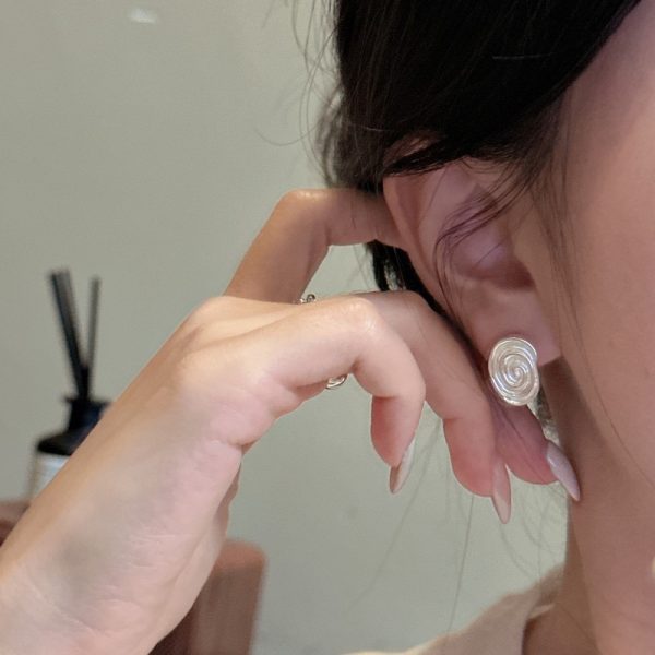 Wholesale 925 Sterling Silver Conch Stud Earrings - Image 5
