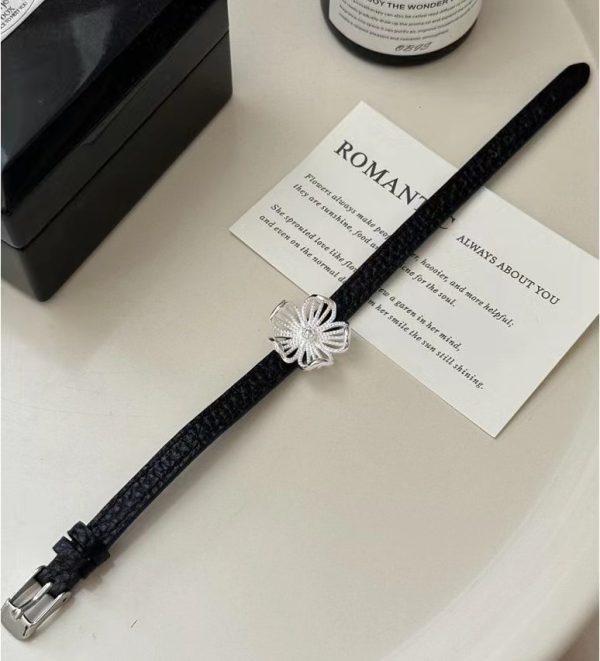 Wholesale 925 Sterling Silver Floral Watchband Bracelet - Image 2