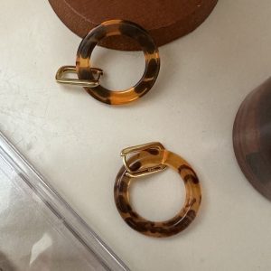 Wholesale 925 Sterling Silver Leopard Hoop Earring In Gold