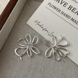 Wholesale 925 Sterling Silver Flower Earrings