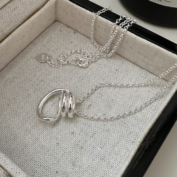 Wholesale 925 Sterling Silver Irregular Necklace - Image 2