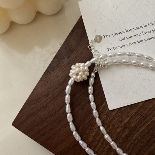 Wholesale 925 Sterling Silver Freshwater Pearl Necklace