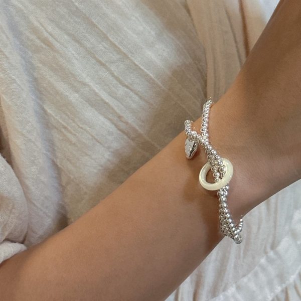 Wholesale 925 Sterling Silver White Shell Bracelet - Image 5