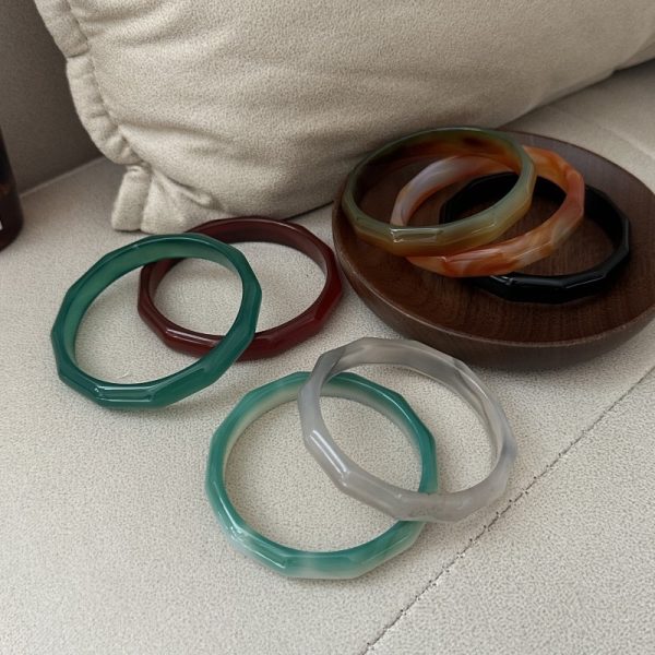 Bamboo Agate Bangle