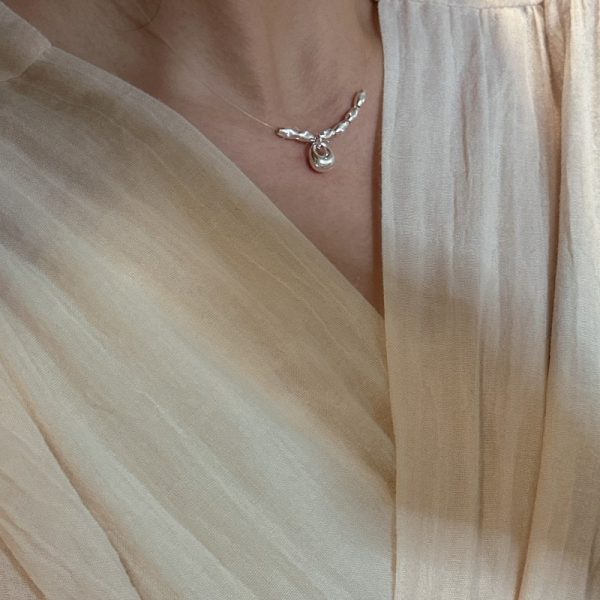 Wholesale 925 Sterling Silver Invisible Silver Necklace - Image 4
