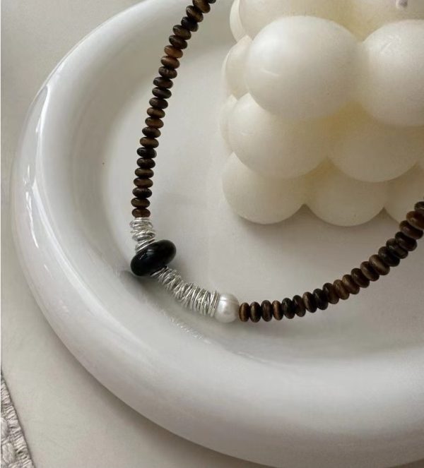 Wholesale 925 Sterling Silver Maillard Tiger's Eye stone necklace - Image 3