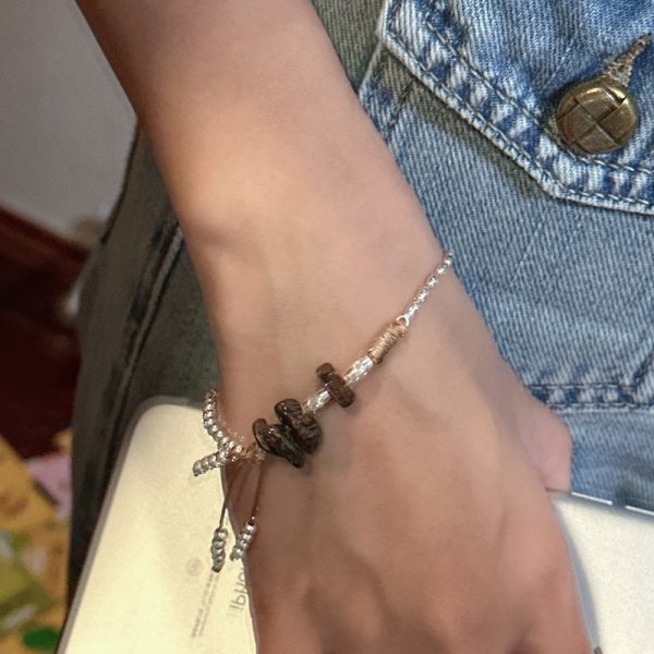 Wholesale 925 Sterling Silver Beaded Natural Stone Bracelet - Image 6