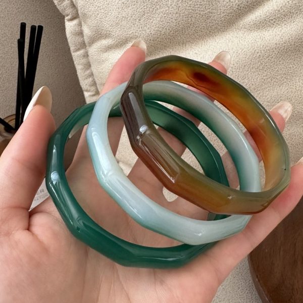 Bamboo Agate Bangle - Image 2