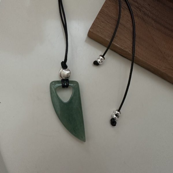 Wholesale 925 Sterling Silver Natural Stone Horn Necklace - Image 2
