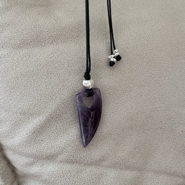 Wholesale 925 Sterling Silver Natural Stone Horn Necklace - Image 3