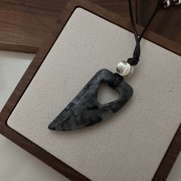 Wholesale 925 Sterling Silver Natural Stone Horn Necklace - Image 4