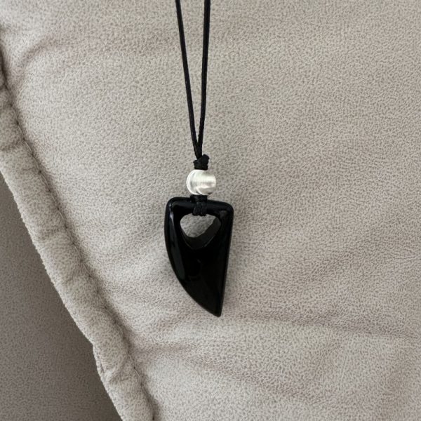 Wholesale 925 Sterling Silver Natural Stone Horn Necklace - Image 6