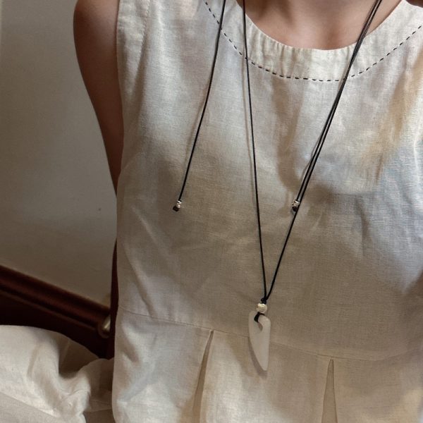 Wholesale 925 Sterling Silver Natural Stone Horn Necklace - Image 8