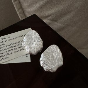 Wholesale 925 Sterling Silver Matte Chunky Earrings