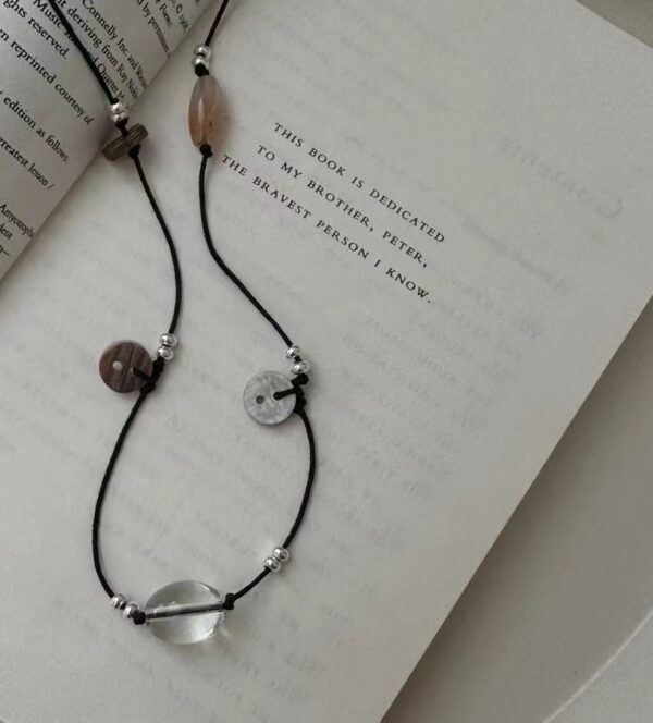 Wholesale 925 Sterling Silver Irregular Natural Stone Necklace - Image 2