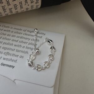 Wholesale 925 Sterling Silver Love Adjustable Ring