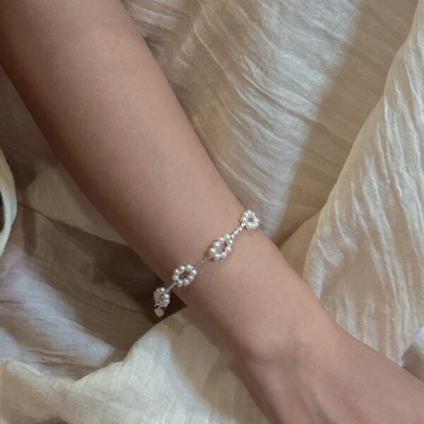 Wholesale 925 Sterling Silver Circle Pearl Necklace & Bracelet - Image 6