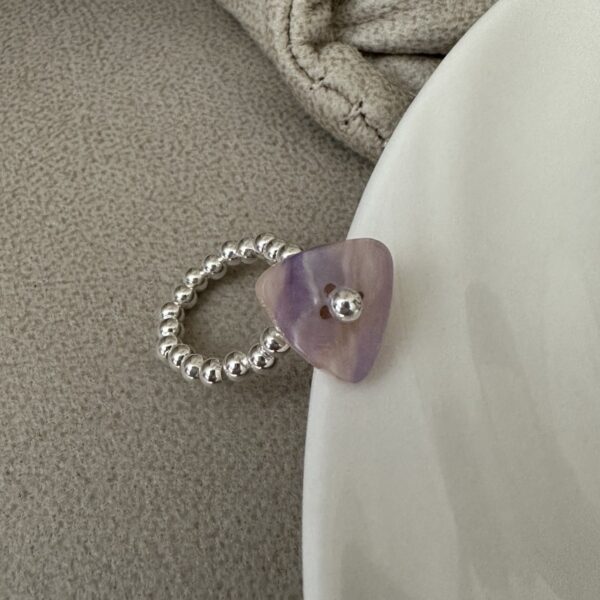 Wholesale 925 Sterling Silver Natural Stone Ring - Image 3