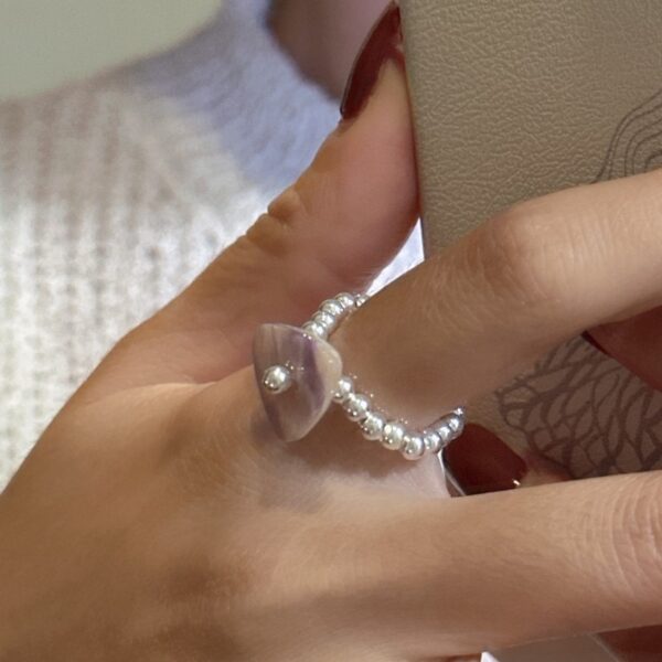 Wholesale 925 Sterling Silver Natural Stone Ring - Image 8