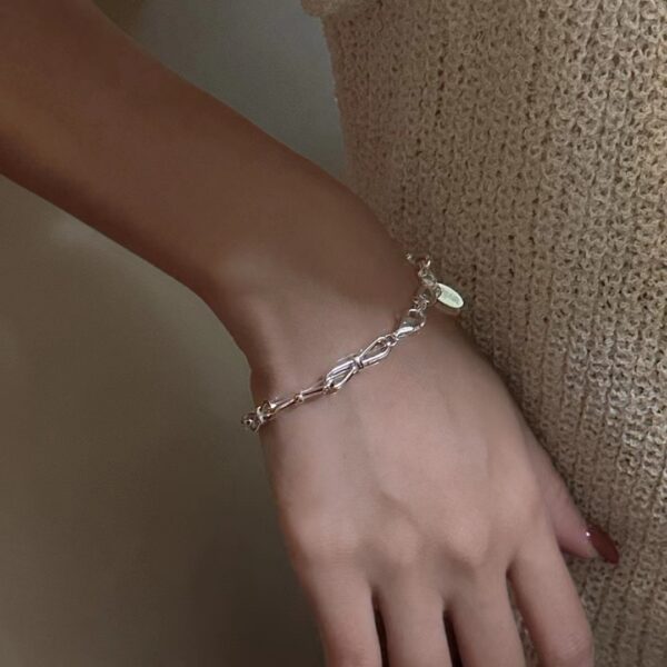 Wholesale 925 Sterling Silver Bow Bracelet - Image 5