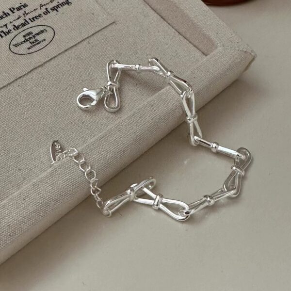 Wholesale 925 Sterling Silver Bow Bracelet - Image 2