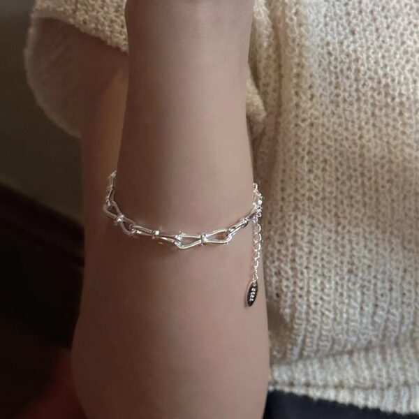 Wholesale 925 Sterling Silver Bow Bracelet - Image 4