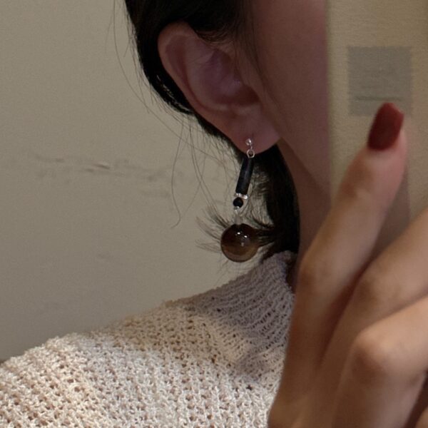 Wholesale 925 Sterling Silver Maillard Bead Earrings - Image 5