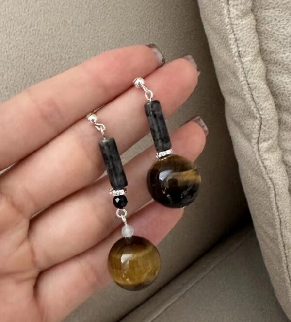 Wholesale 925 Sterling Silver Maillard Bead Earrings - Image 3