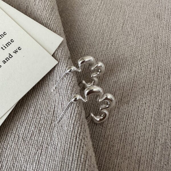 Wholesale 925 Sterling Silver Flower Stud Earrings