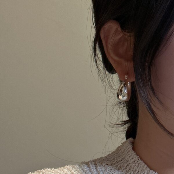 Wholesale 925 Sterling Silver Chunky U-shaped Earrings - Image 5