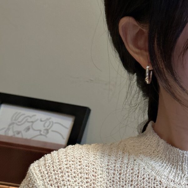 Wholesale 925 Sterling Silver C-shaped Earrings - Image 5