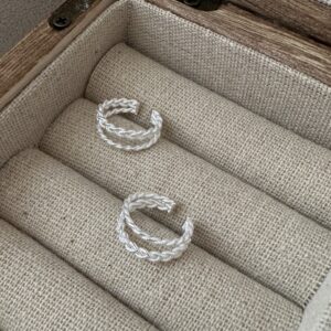 Wholesale 925 Sterling Silver Twist Ear Cuff