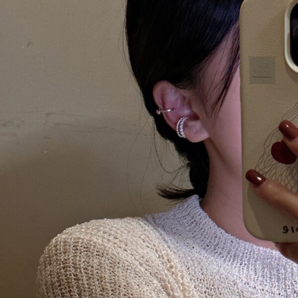 Wholesale 925 Sterling Silver Twist Ear Cuff - Image 5