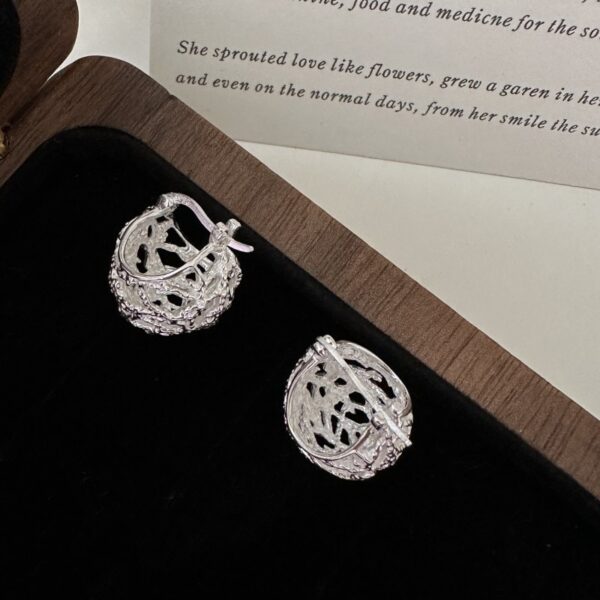 Wholesale 925 Sterling Silver Hollow Earrings - Image 2
