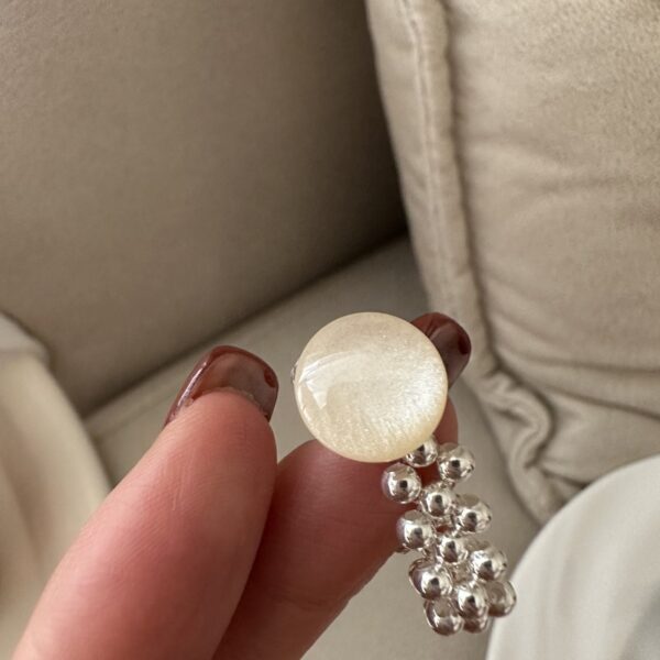 Wholesale 925 Sterling Silver Colored Stone Adjustable Ring - Image 6