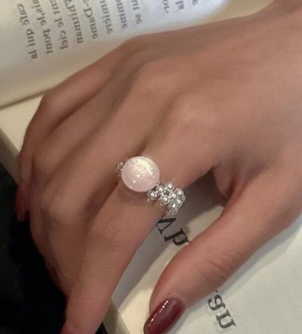 Wholesale 925 Sterling Silver Colored Stone Adjustable Ring - Image 8