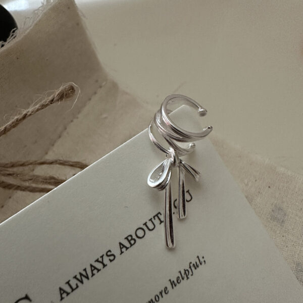 Wholesale 925 Sterling Silver Bow Ear Cuff & Ring - Image 2